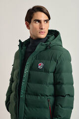 Valecuatro Emboss padded jacket in khaki Kaki