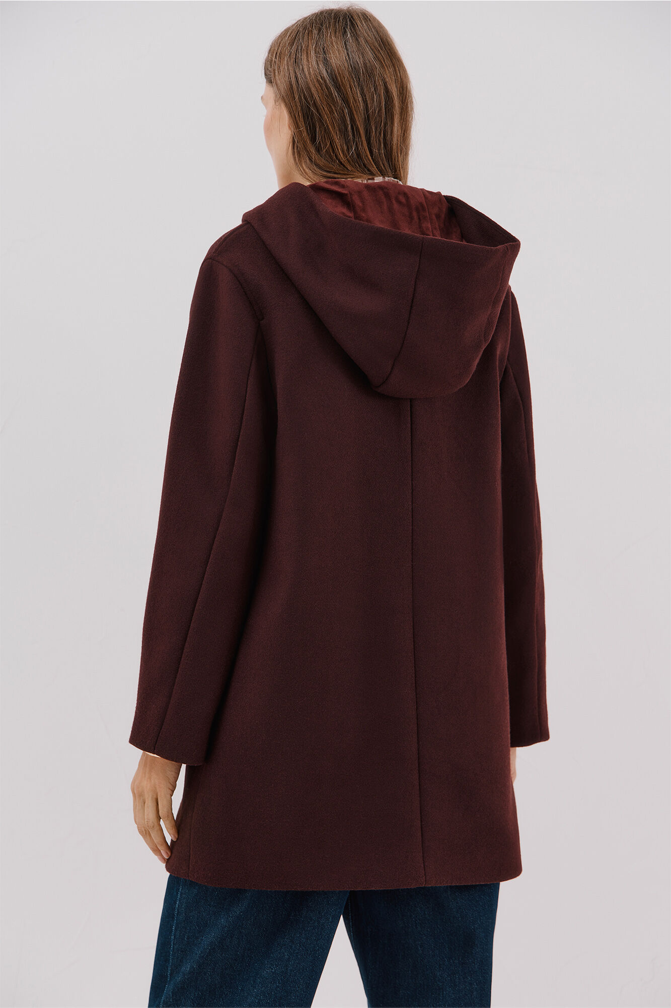 Cortefiel Hooded hood Maroon