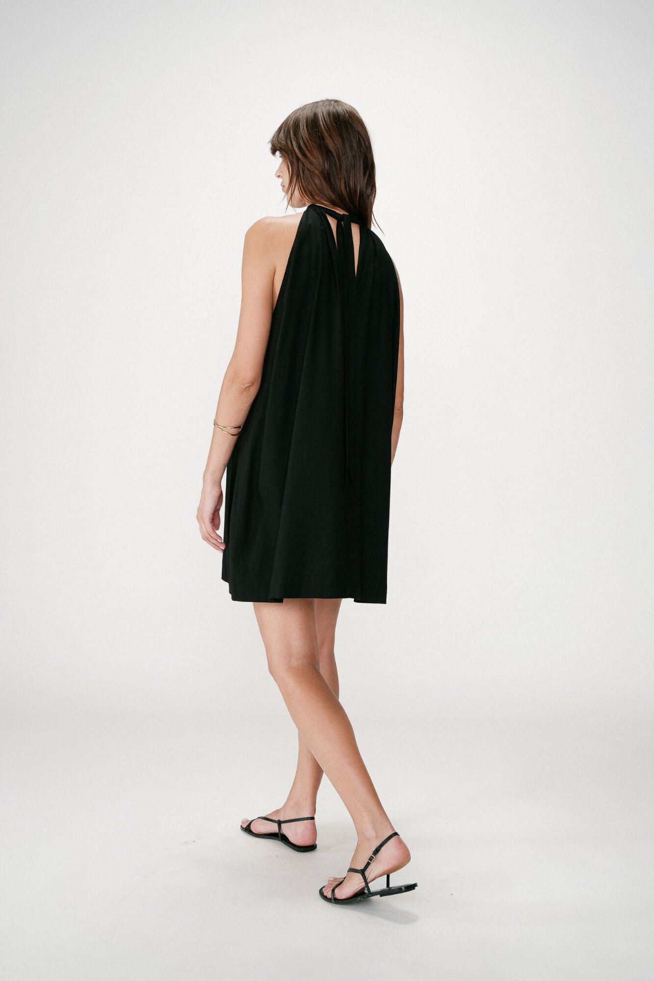 Grace & Mila Whola halterneck short dress Black