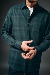 OOTO Camisa de flanela xadrez