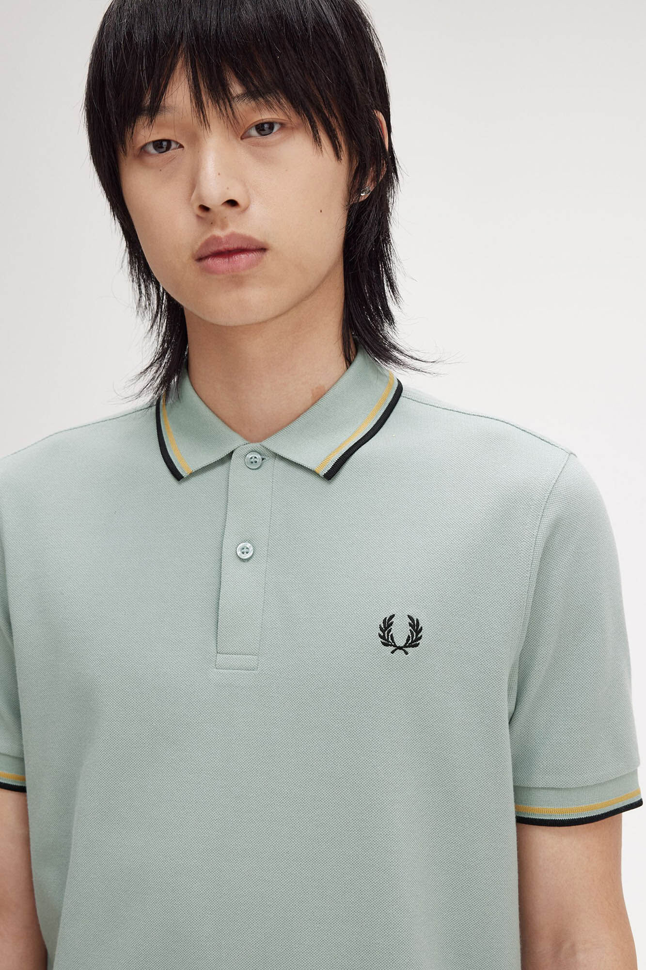 Fred Perry Camisa p&oacute;lo b&aacute;sica de manga curta Fred Perry