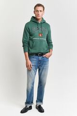 Gant Sweatshirt com logo Verde