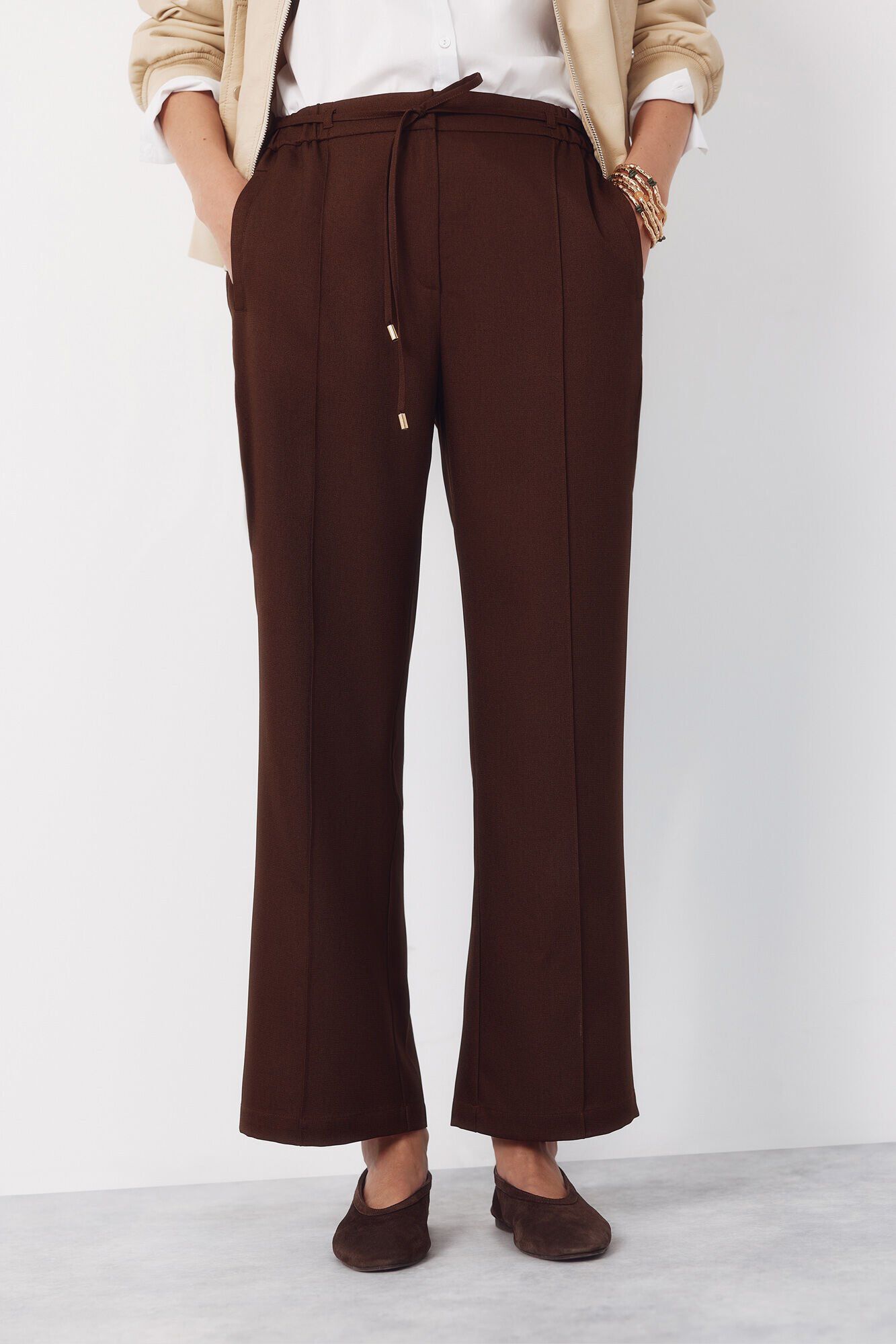 Cortefiel Dress pants with belt