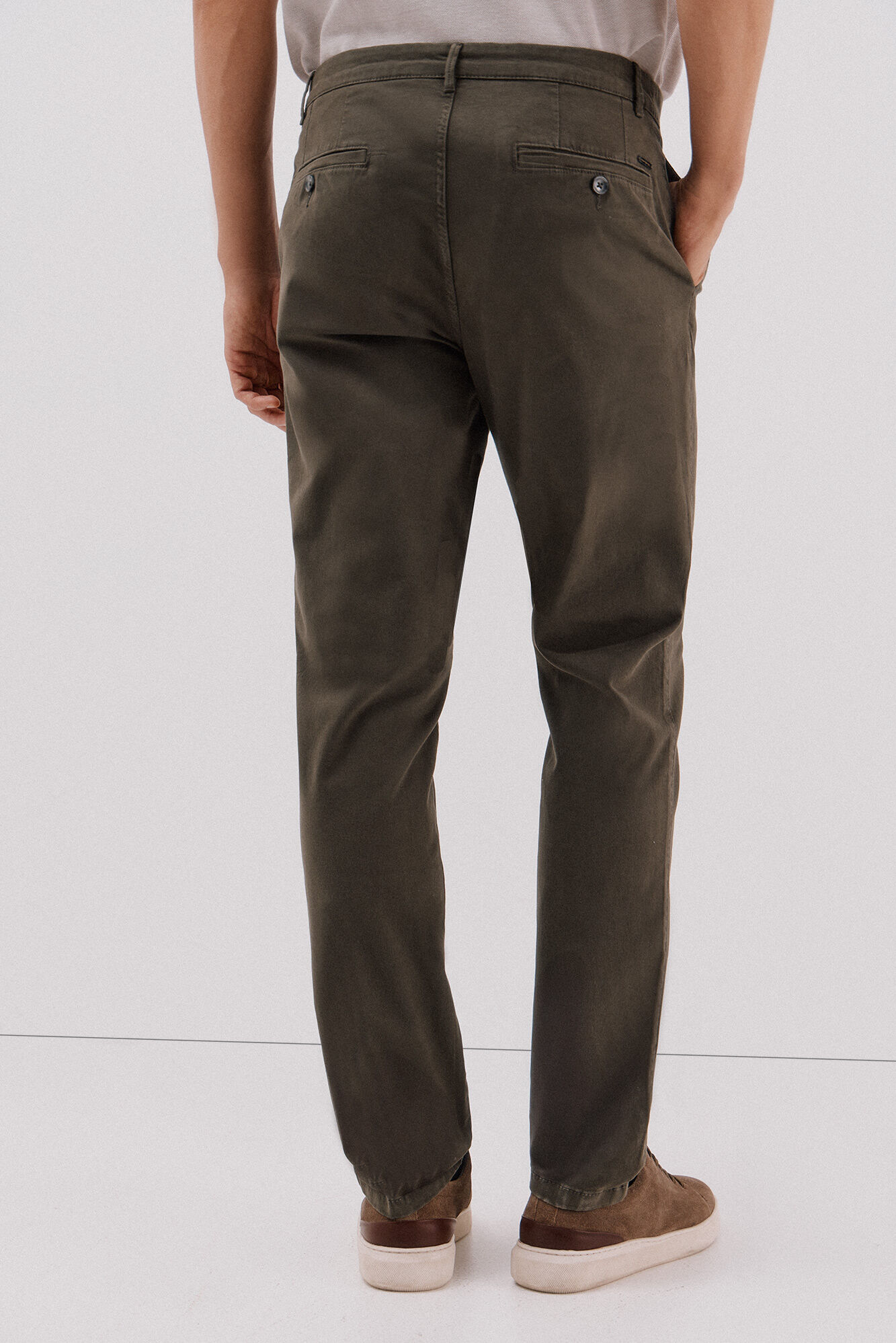 Cortefiel Regular fit chinos Kaki