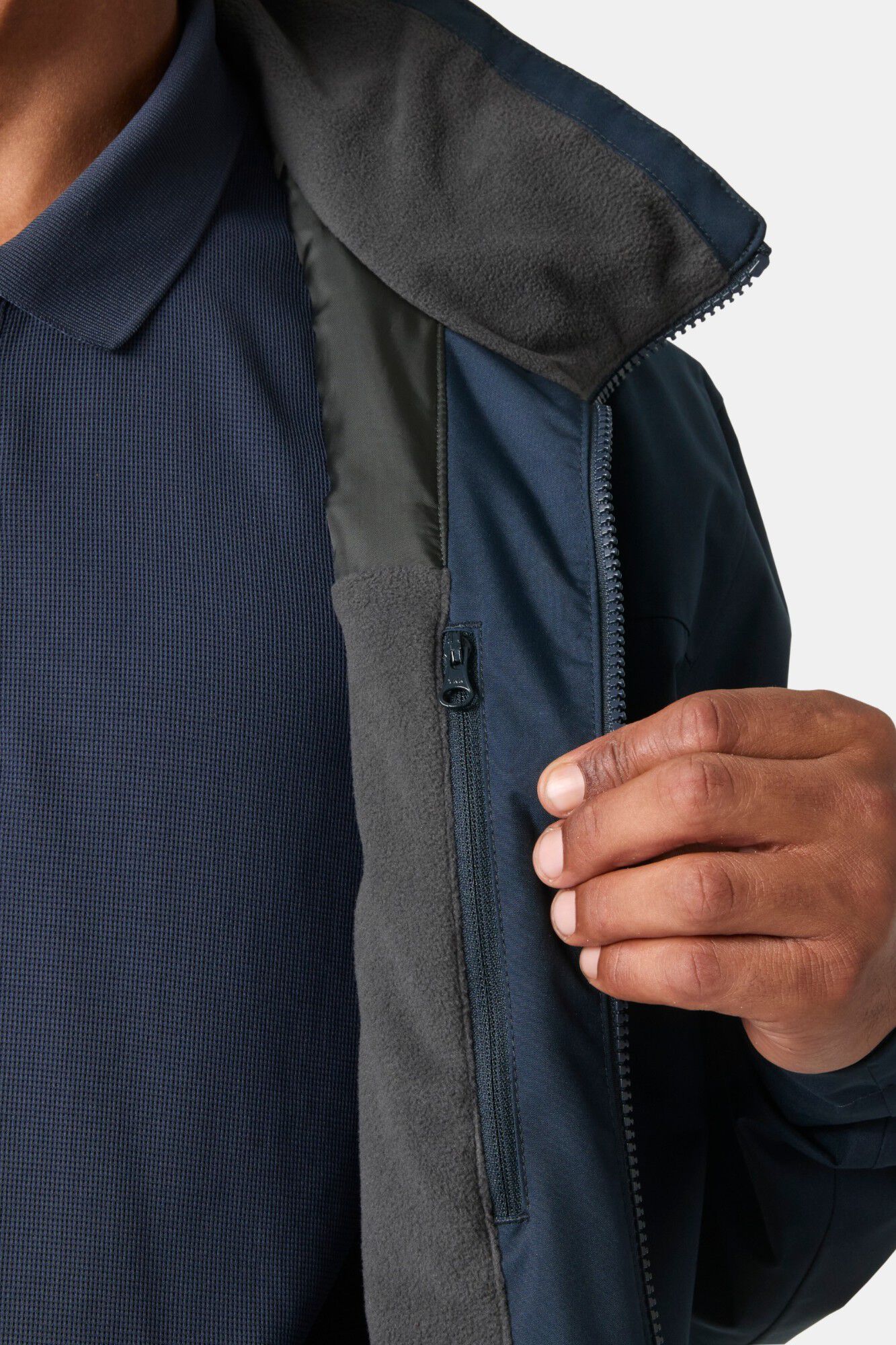 Helly Hansen Casaco camada interm&eacute;dia Crew 2.0 Azul