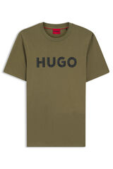 HUGO T-shirt manga curta Verde