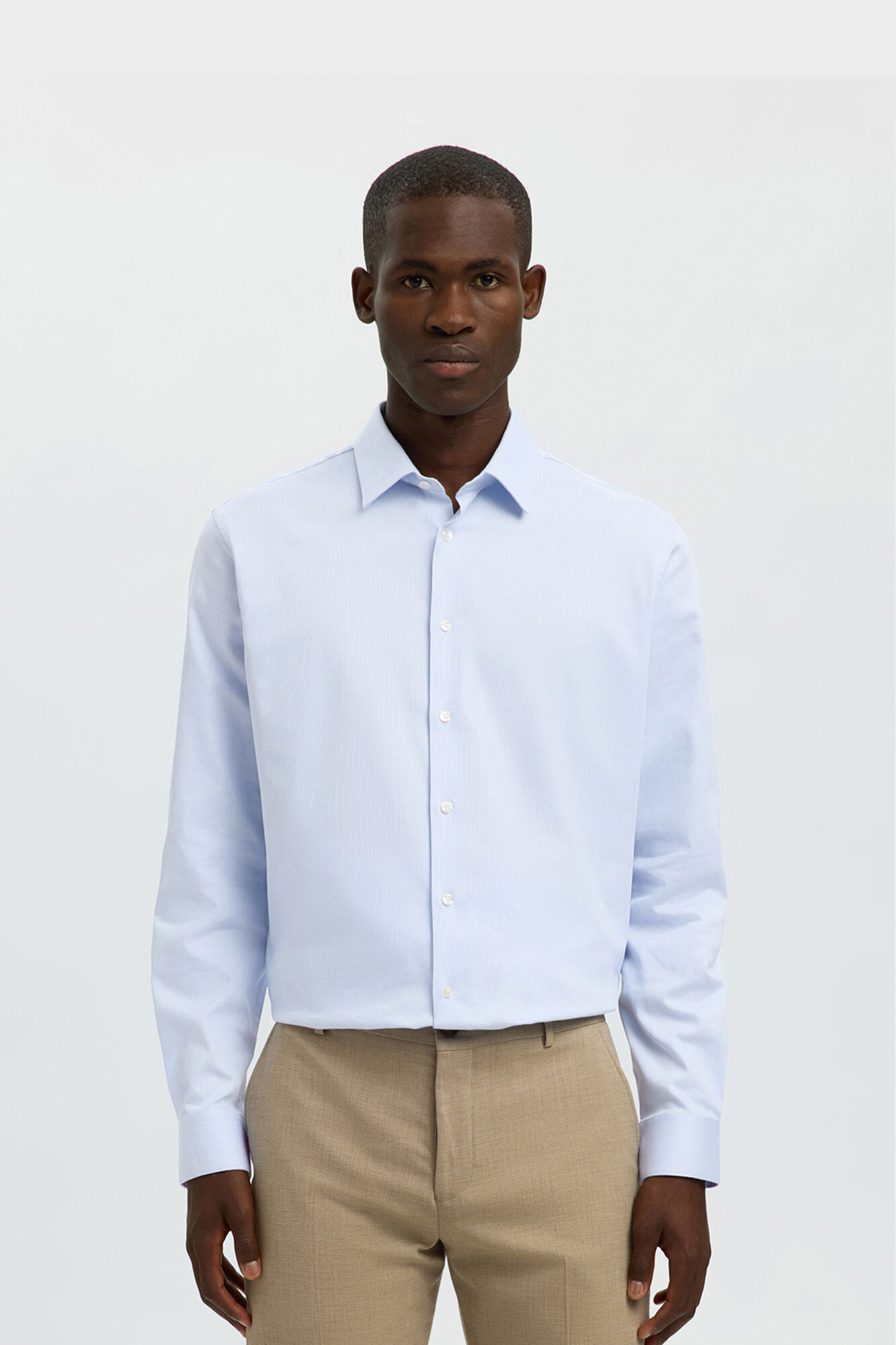 Selected Camisa Slim Fit de vestir Azul