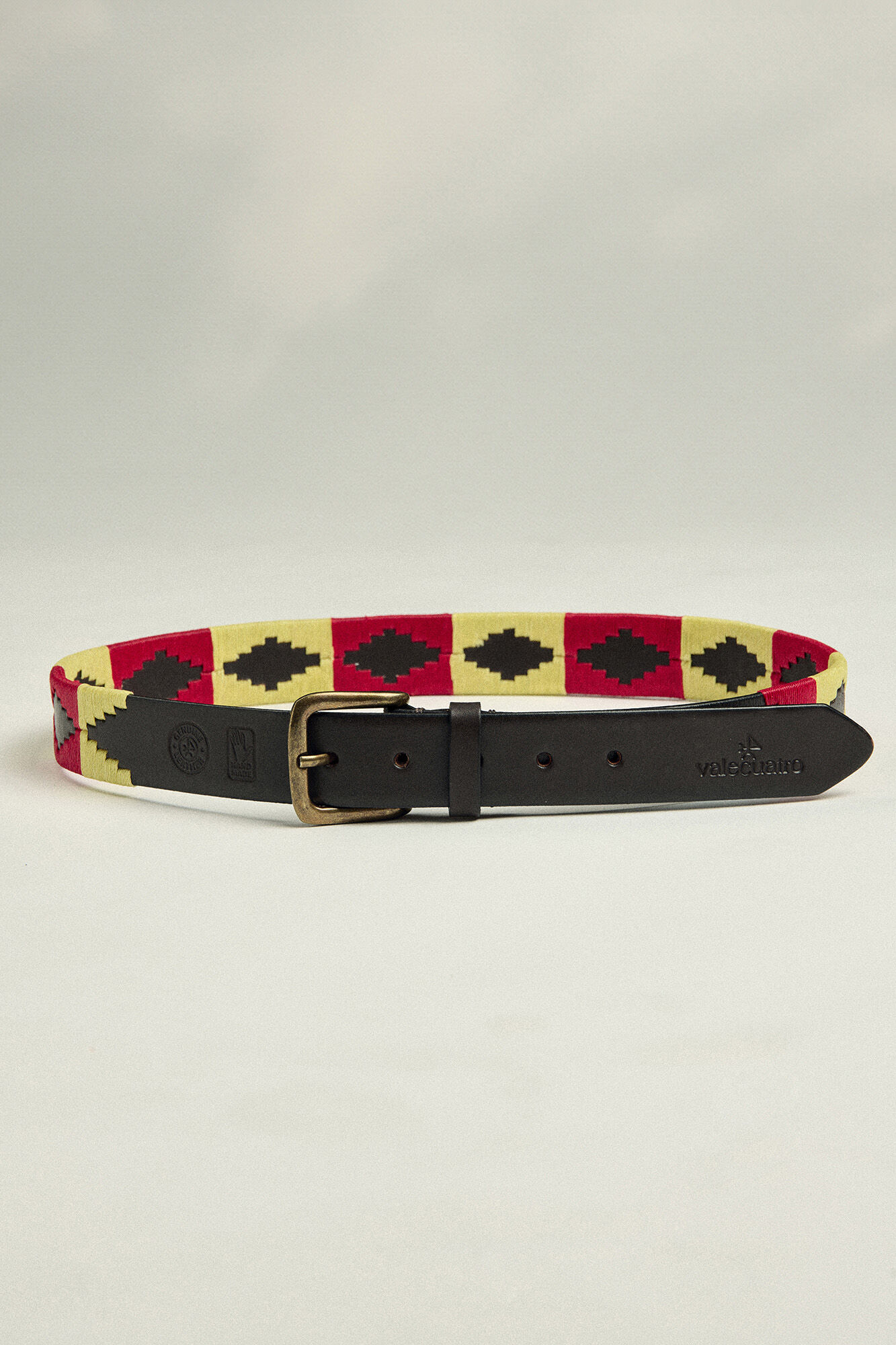 Valecuatro Cinto de pele Valecuatro modelo Soy&oacute;n Espanha Vermelho