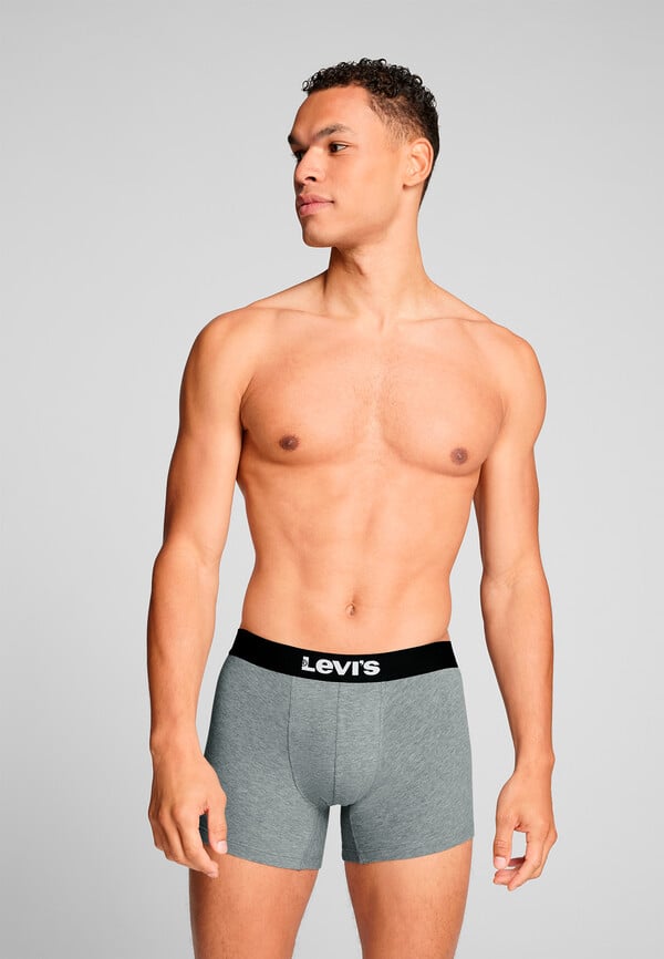 Cortefiel Pack de 2 cuecas tipo boxers Levi's de algodão  Cinzento