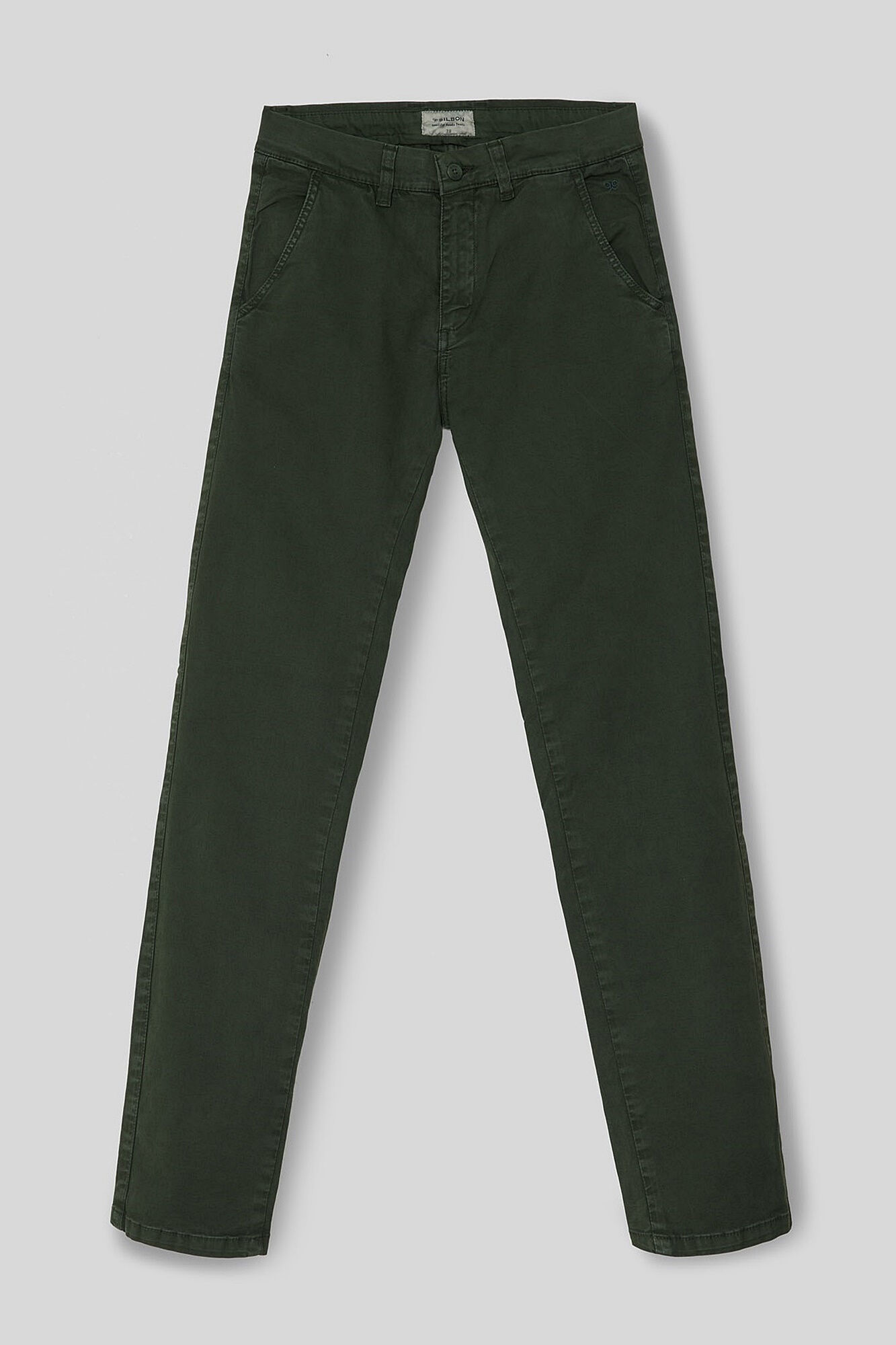 Silbon Casual bottle green chinos Dark green