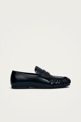 Alohas Mocassins em couro Aven Preto