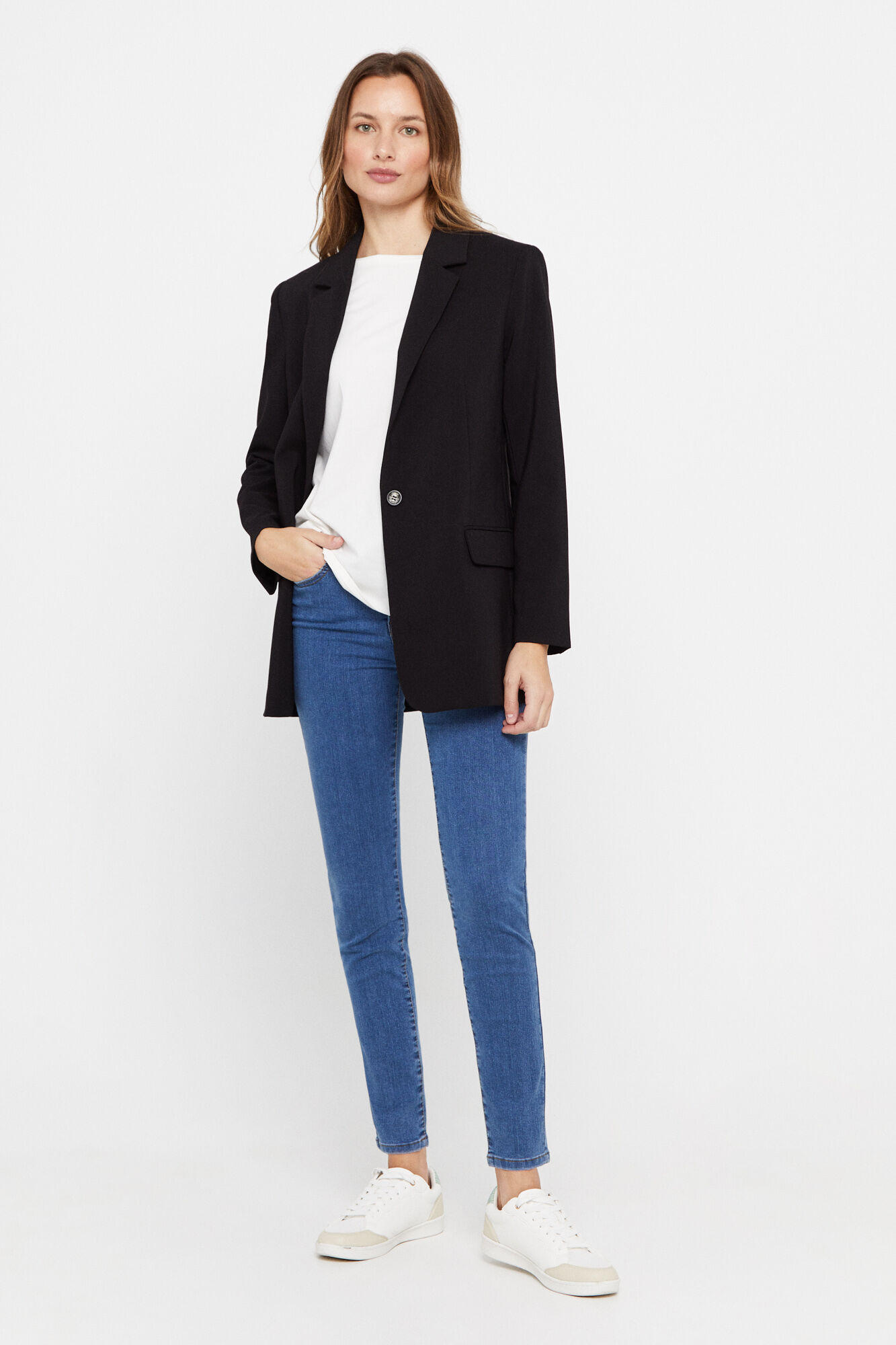 Cortefiel Pantal&oacute;n vaquero reductor sensational fit Azul oscuro