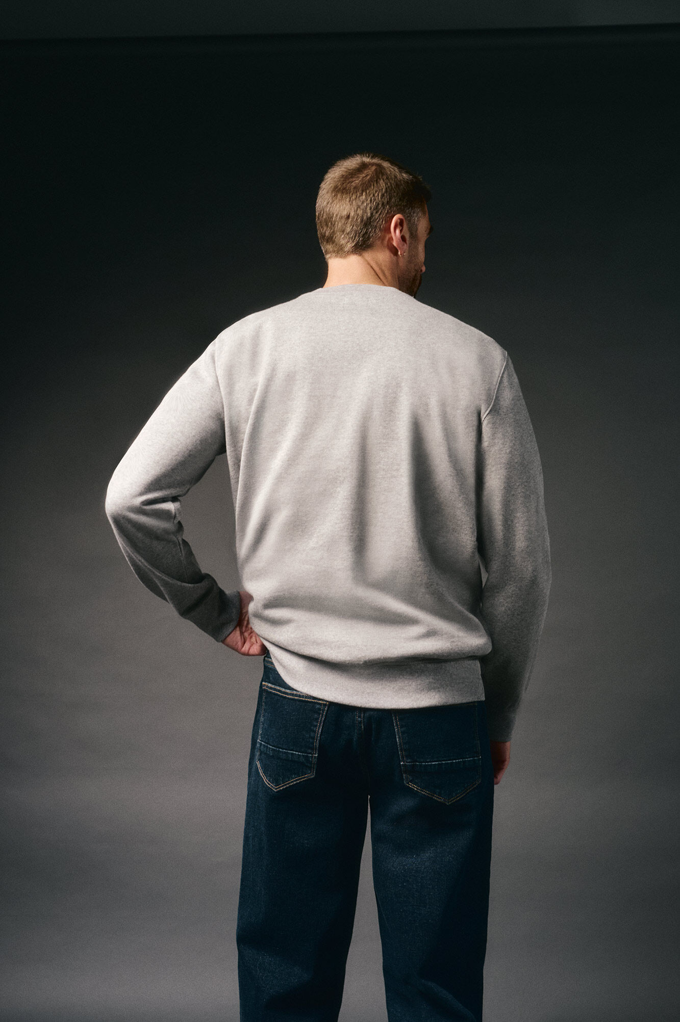 OOTO Sweatshirt caixa logo Cinzento