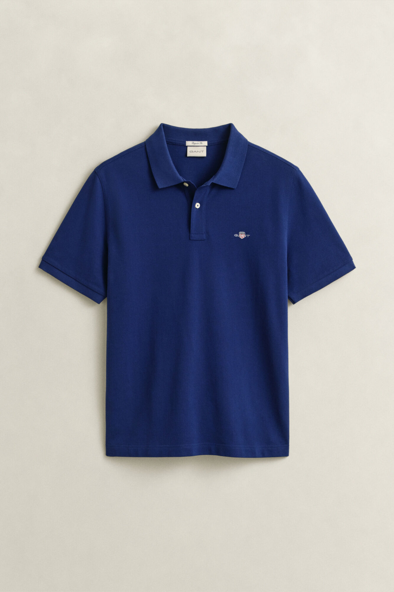 Gant Polo Regular Fit Shield de piqu&eacute; Azul