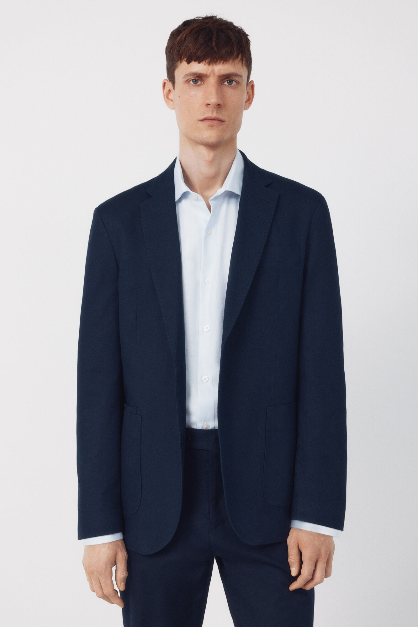 Cortefiel Blazer-style coordinated linen blend