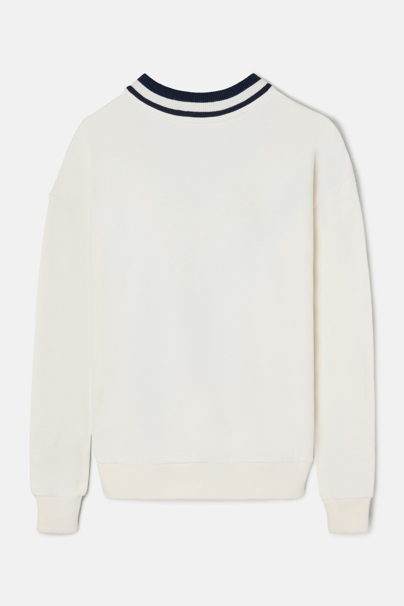 Silbon Sweatshirt feminino com escudo Ecru