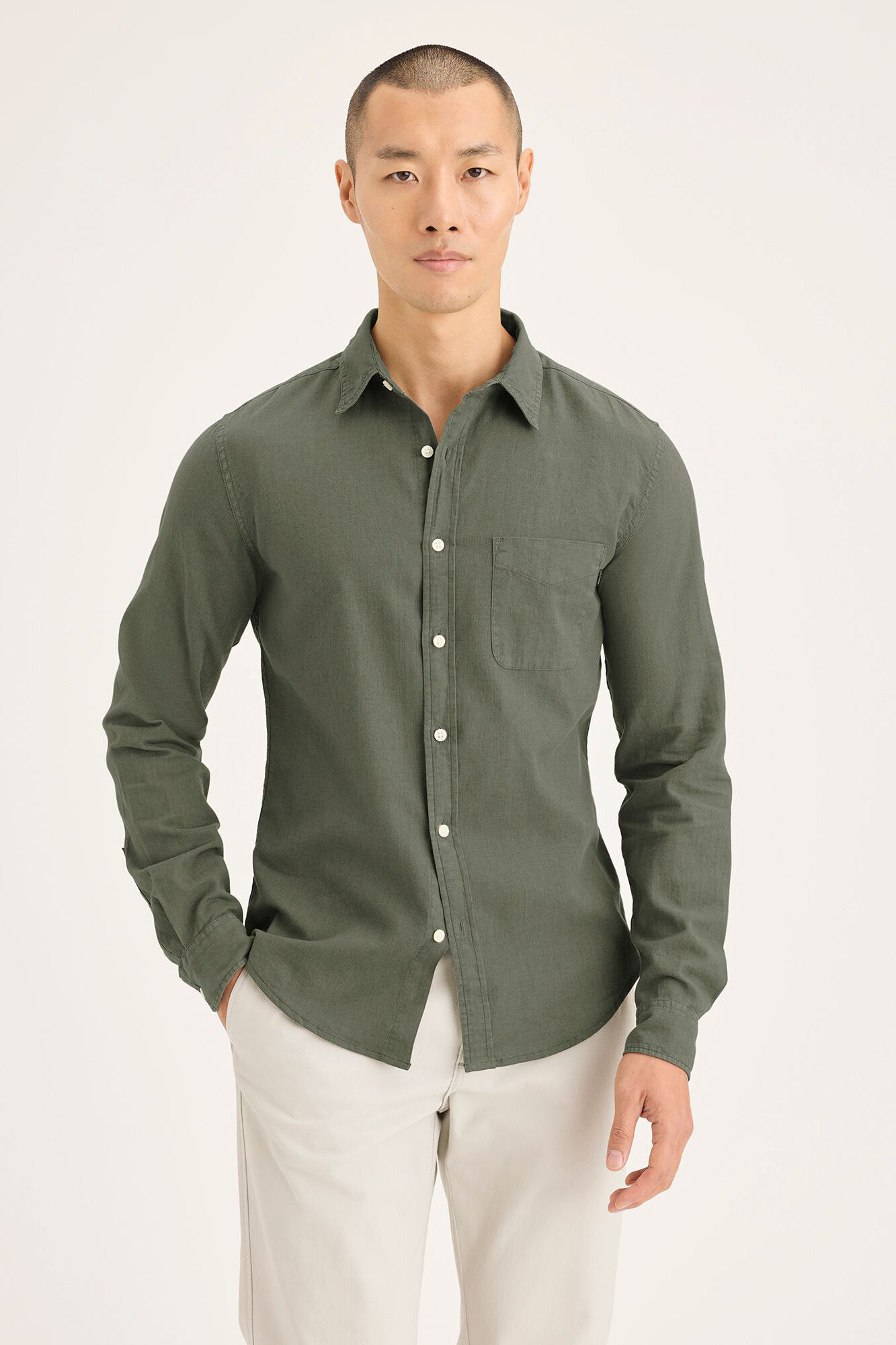 Dockers Camisa de popeline Verde