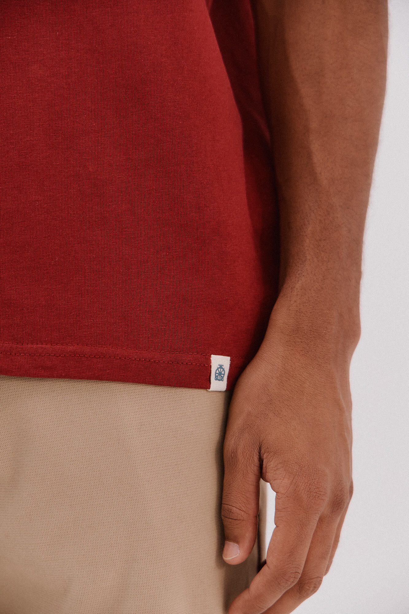 Cortefiel Basic T-shirt Coral