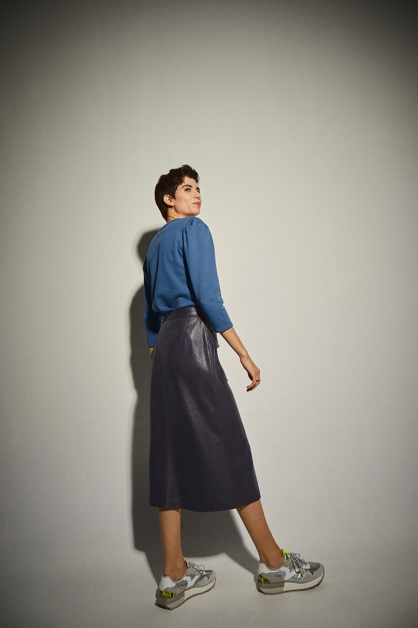 Dolores Promesas Sudadera Azul y Dorado Azul