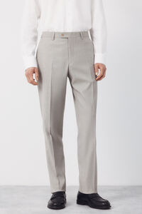 Cortefiel XXI Serie Taupe Structured Trousers