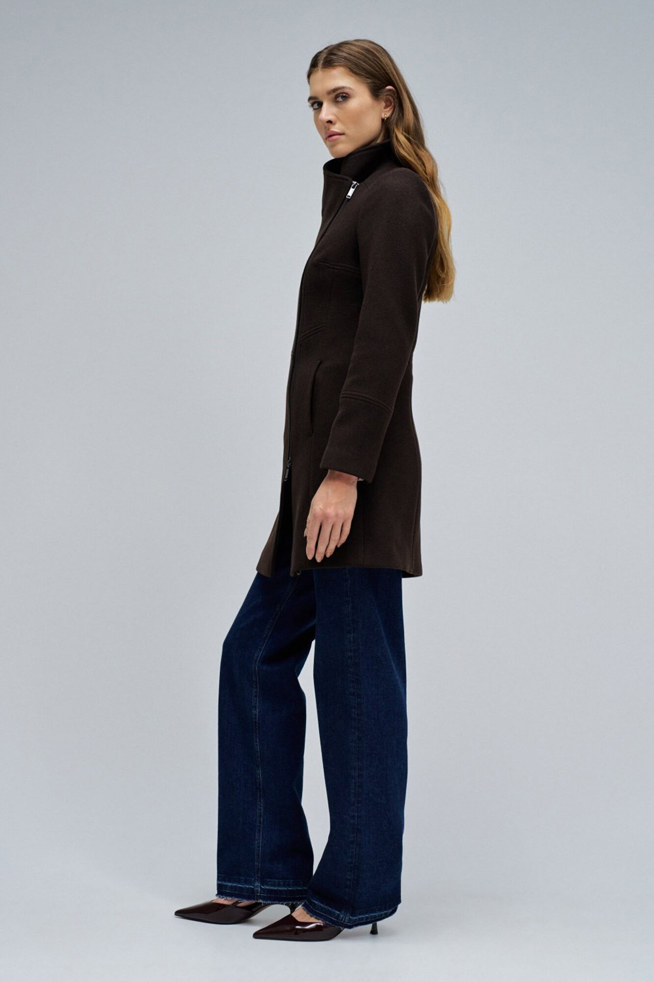 Salsa Jeans Wool coat Brown