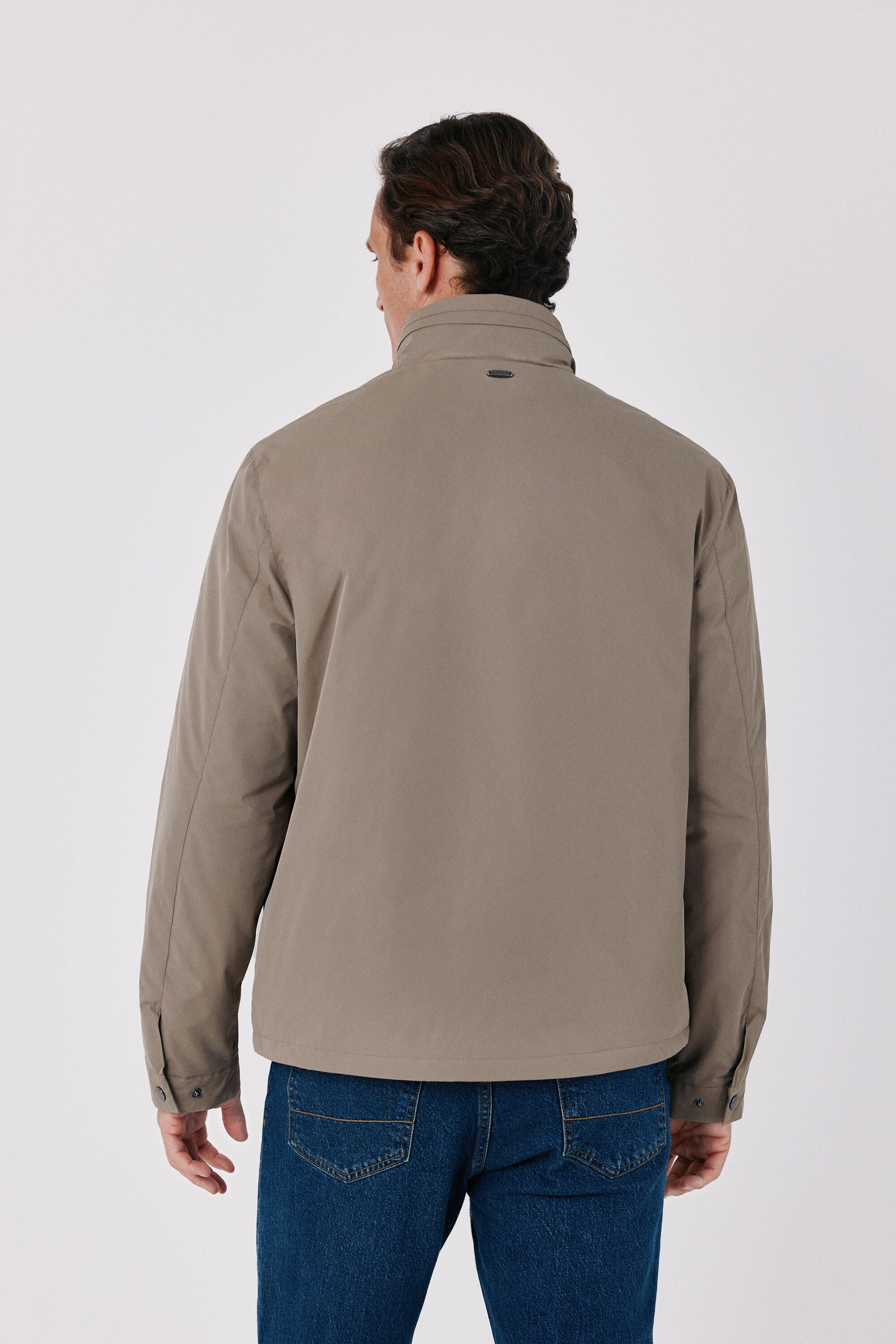 Cortefiel 4-pocket technical jacket Brown