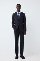 Cortefiel Blazer tailored fit em olho de perdiz navy Azul