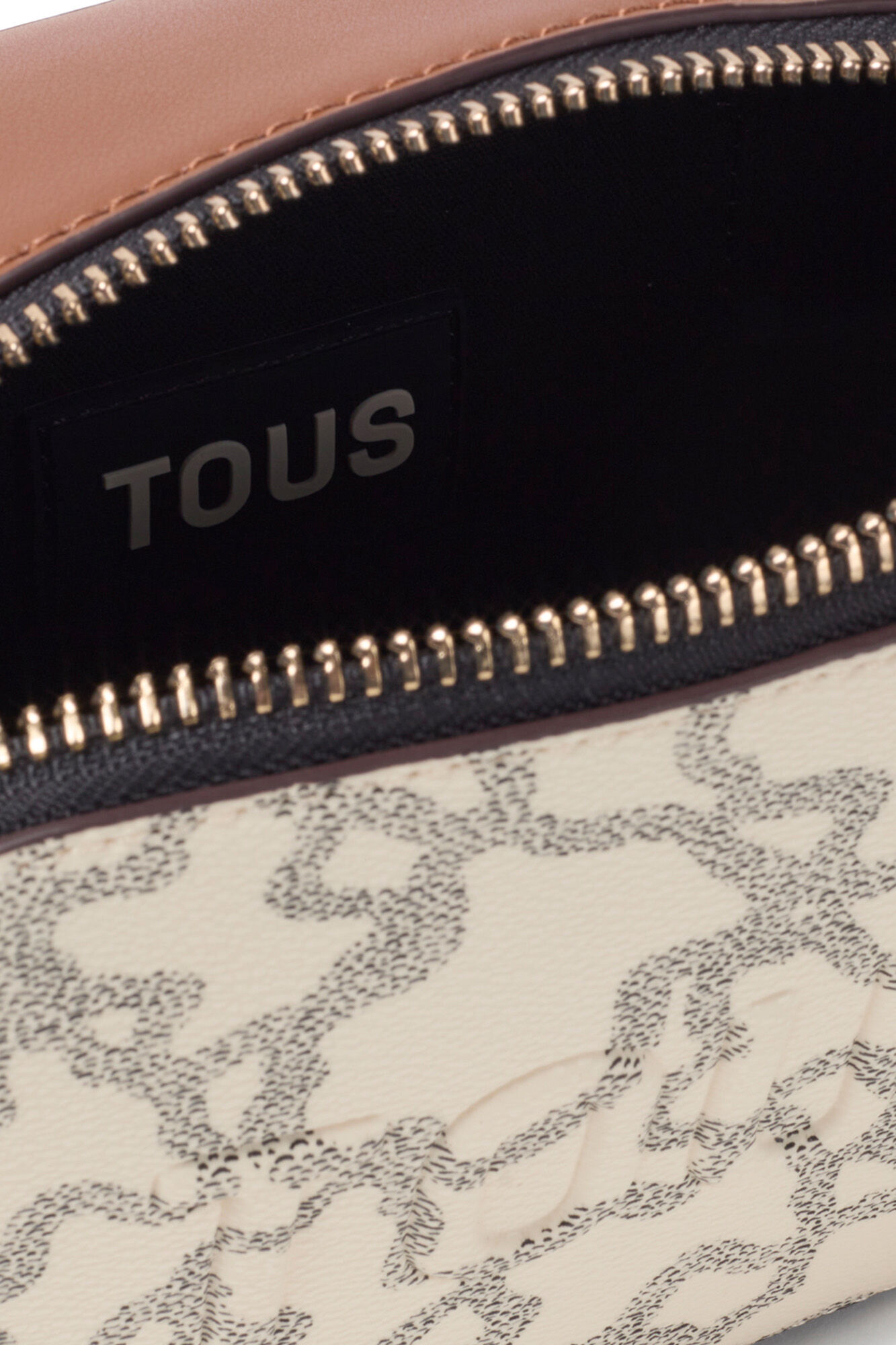 Tous Kaos Icon  reporter crossbody bag Beige