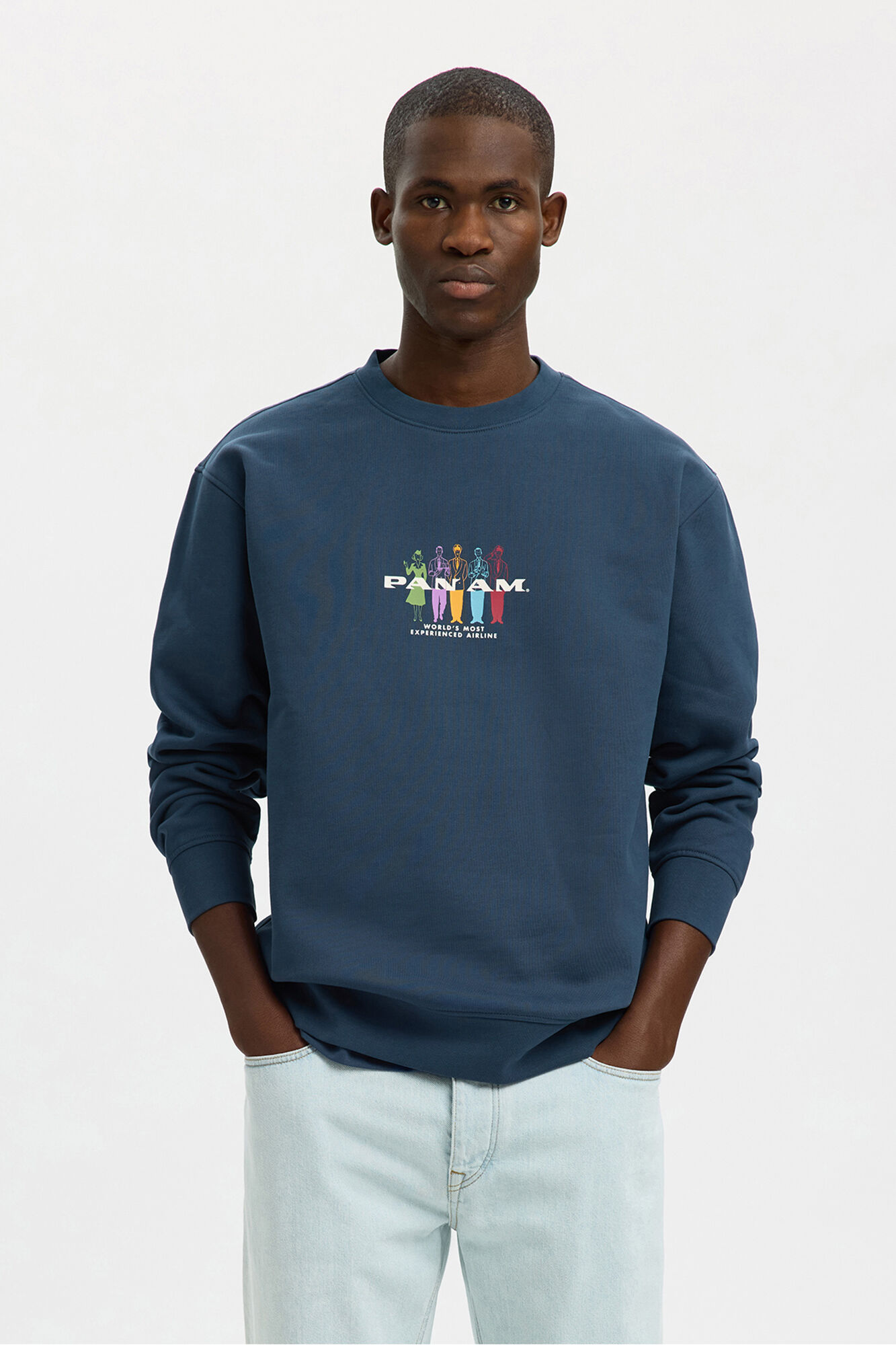 Selected Colabora&ccedil;&atilde;o de sweatshirt com PANAM  Azul