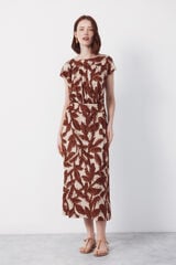 Cortefiel Print piqu&eacute; dress Multicolour