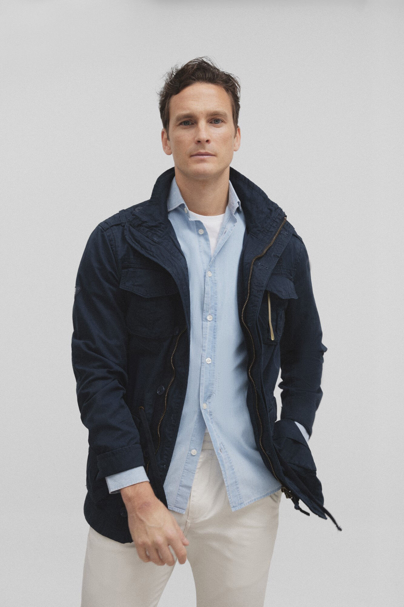 Silbon Military jacket Blue