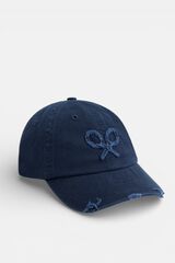 Silbon Bon&eacute; com raquete em relevo Azul