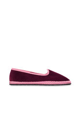 Cortefiel Velvet slippers Maroon