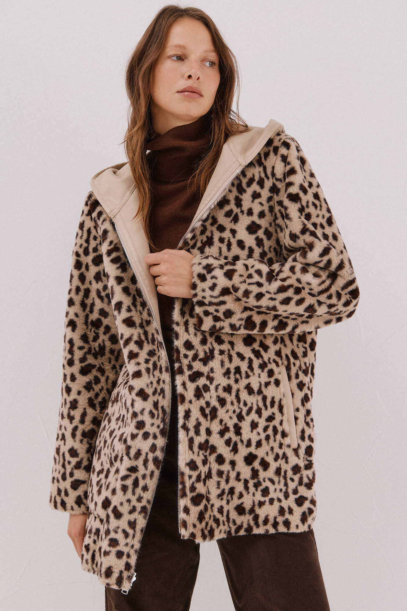 Cortefiel Abrigo efecto doble faz reversible