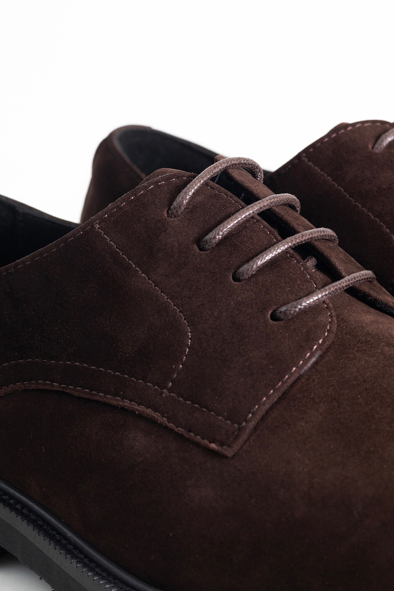 PuroEGO Sapato blucher de nobuck Castanho