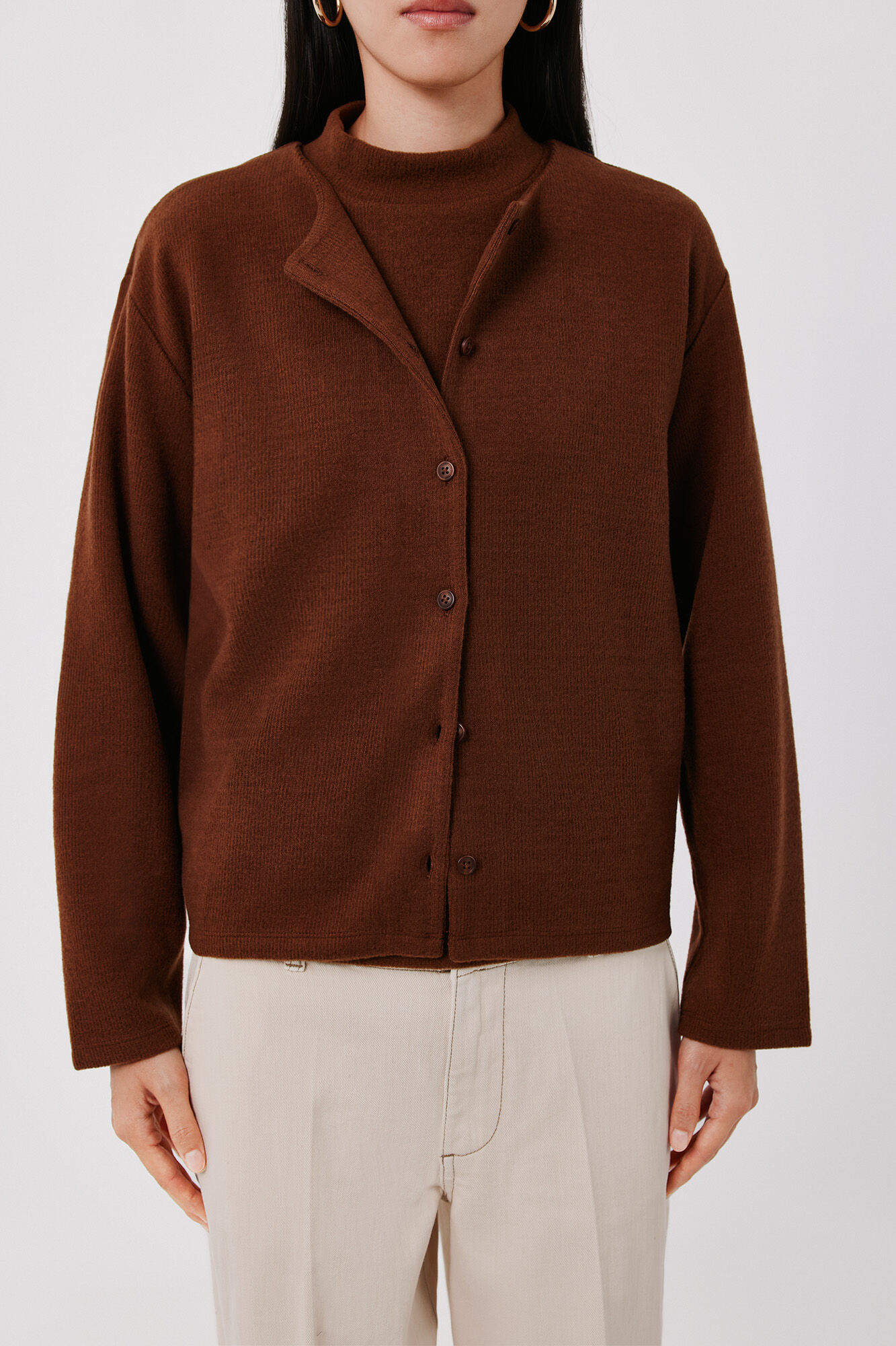 Cortefiel Knit bolero Camel