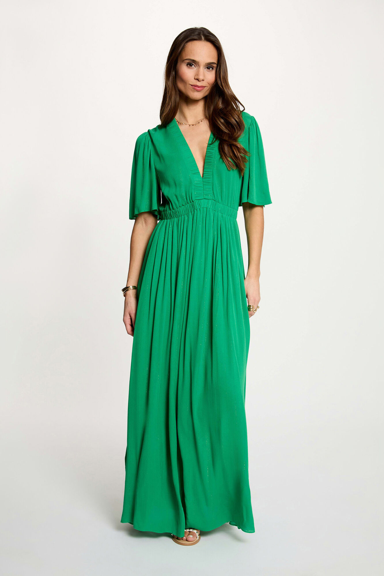 Morgan Vestido comprido com decote em V
