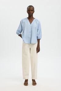 Selected Blusa manga 3/4 em linho