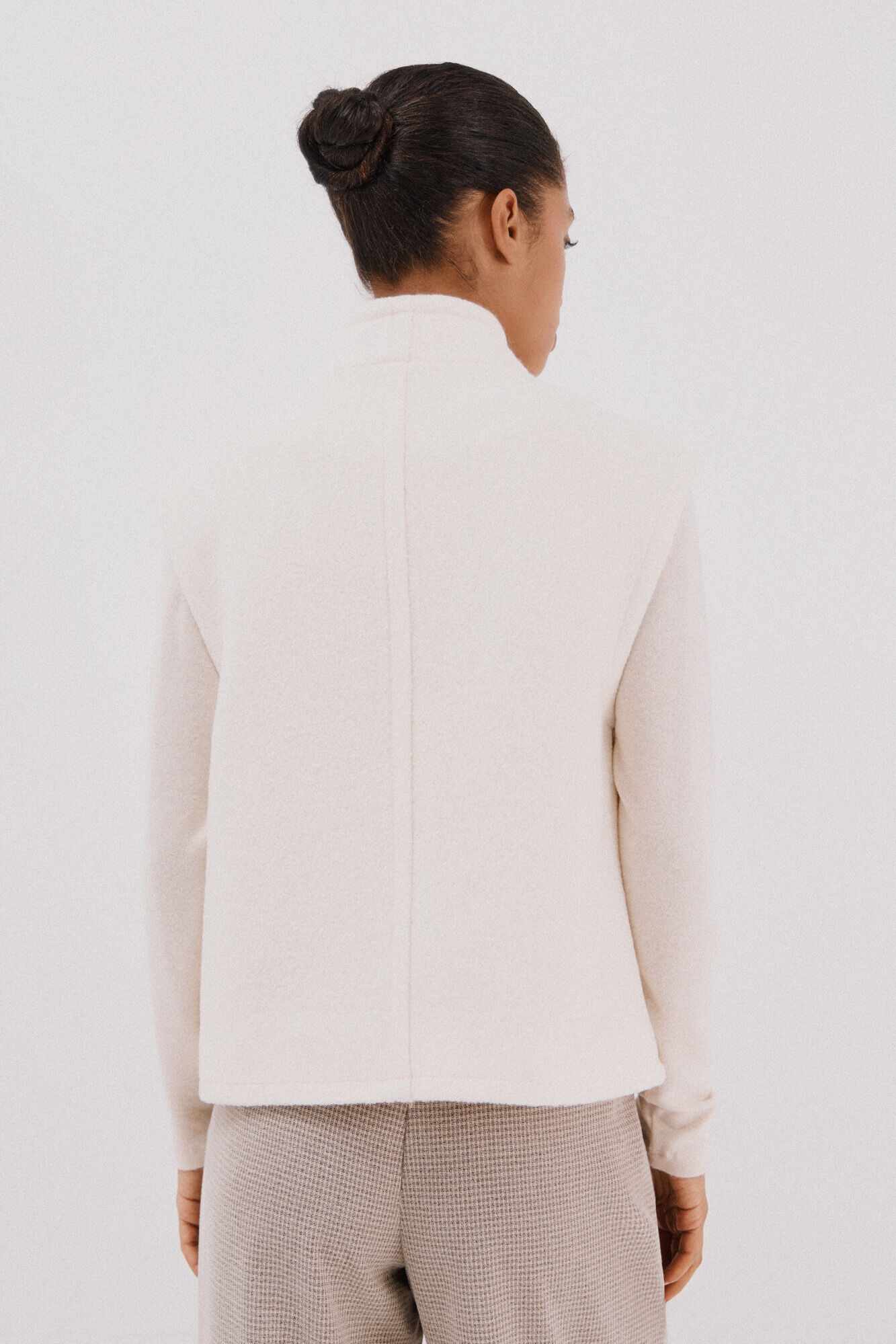 Cortefiel Oversized women's vest Ivory