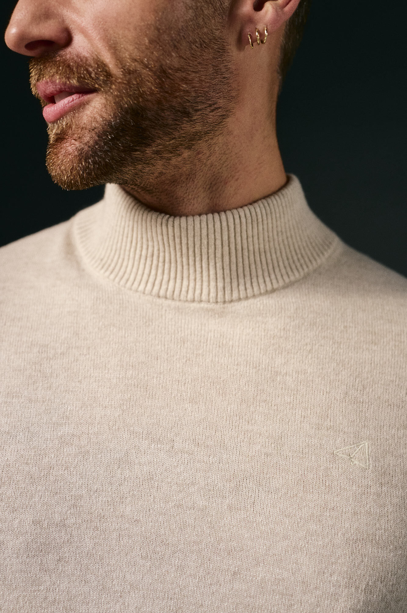 OOTO Camisola gola perkins Tostado