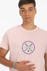 elPulpo Camiseta estampado relieve remos EP Rosa