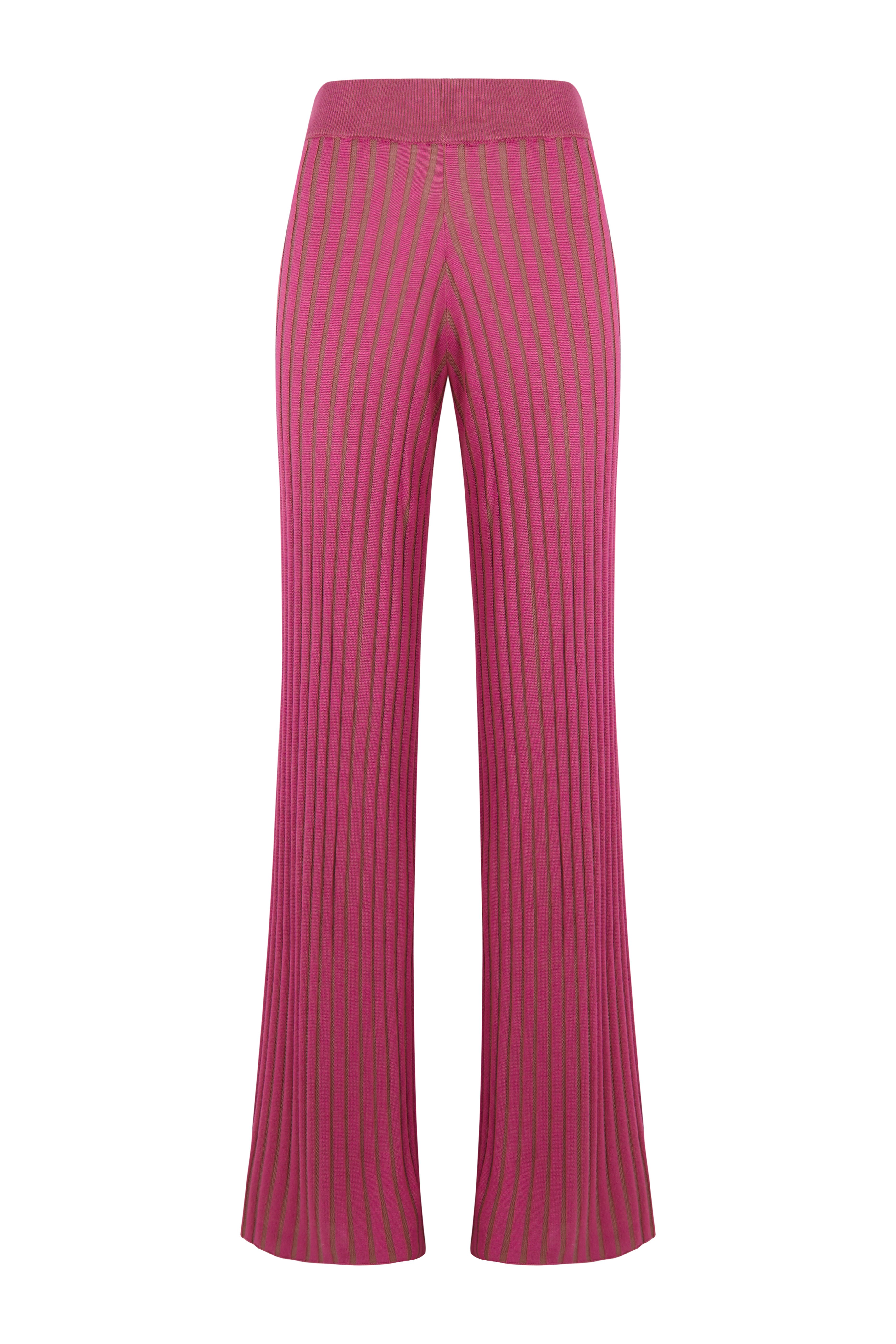 Slowlove Pantal&oacute;n de punto canal&eacute; Fucsia