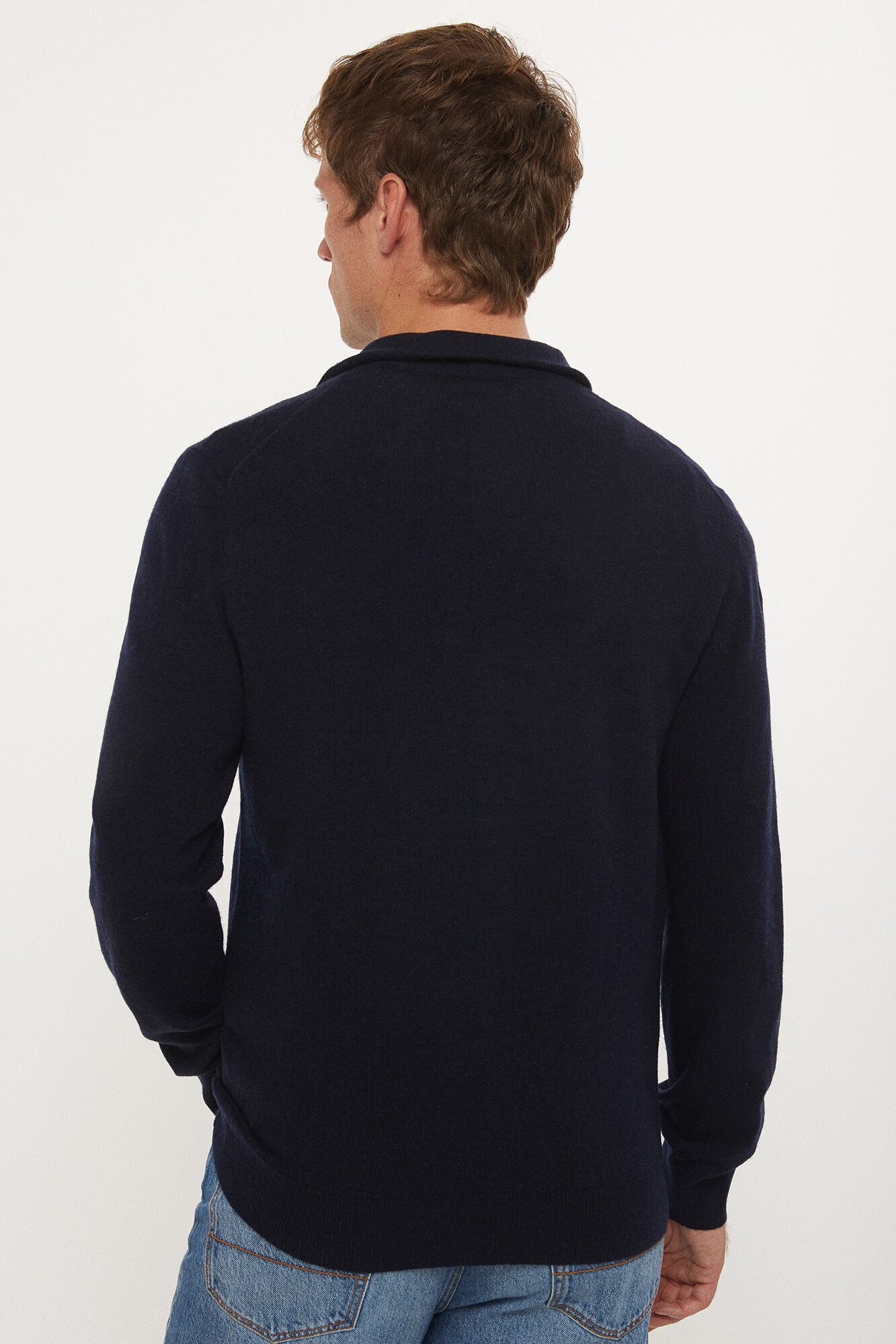 Gant Extra Fine Lambswool Zip Cardigan Navy