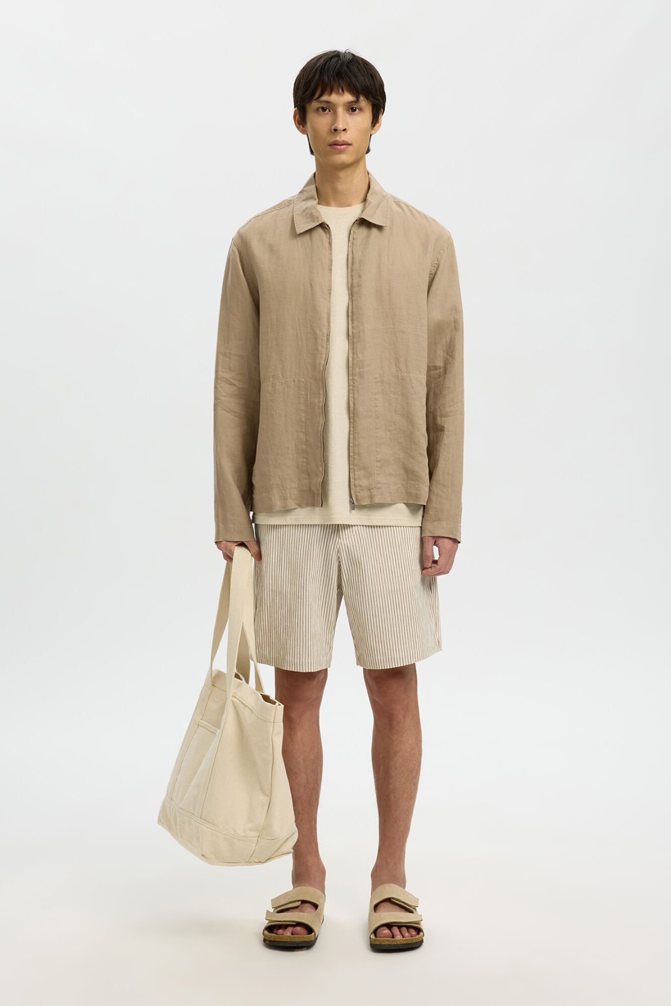 Selected Chaqueta con cierre de cremallera