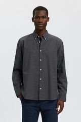 Selected Camisa regular fit Cinzento