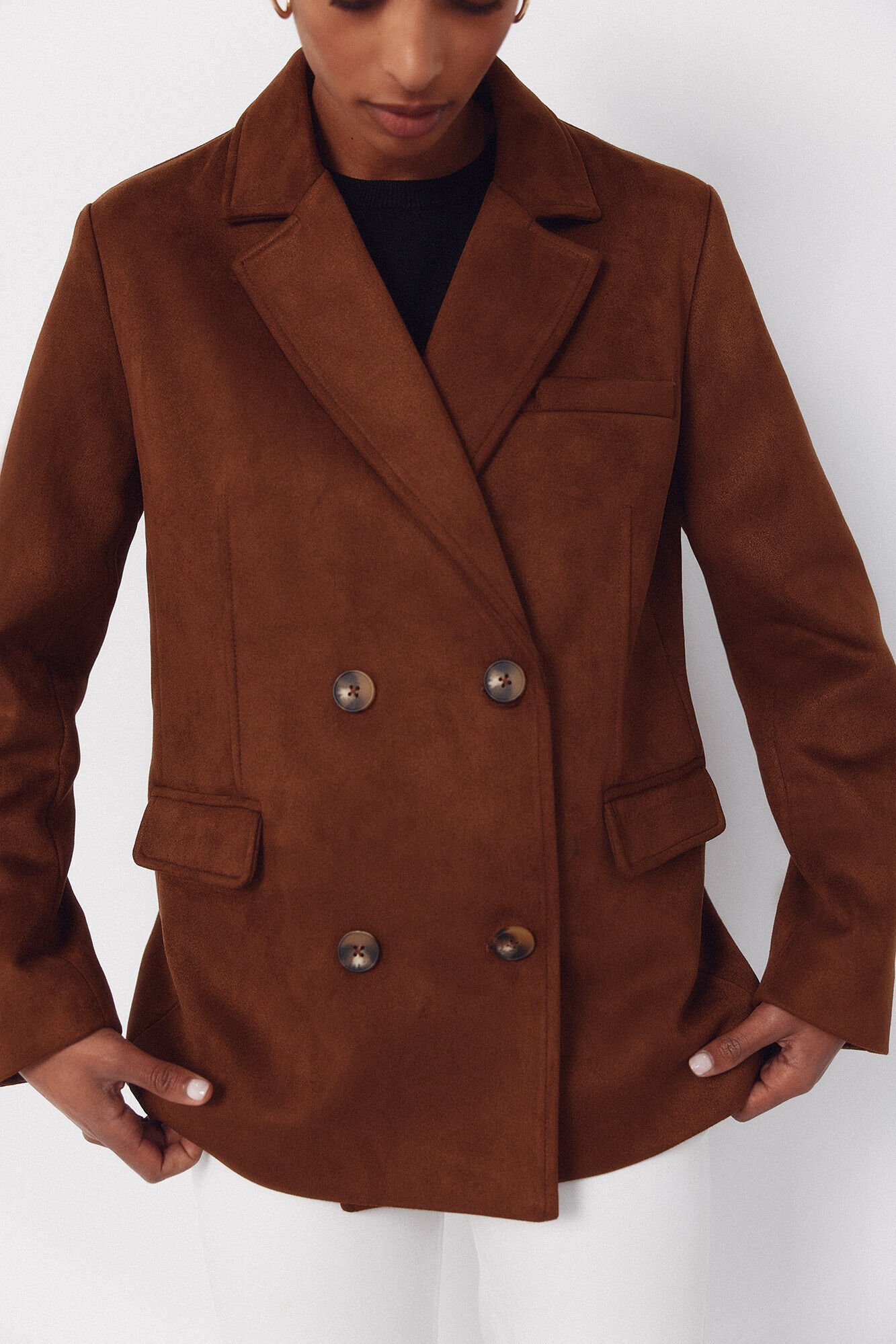 Cortefiel American-style fabric with a suede effect