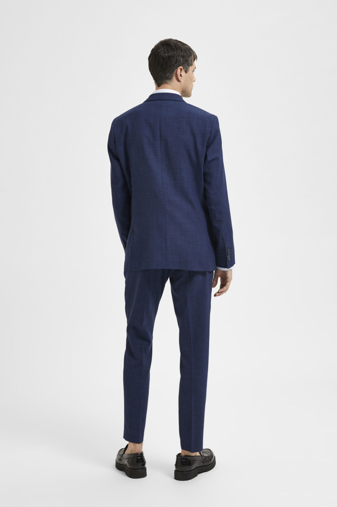 Selected Blazer de linho slim fit Azul