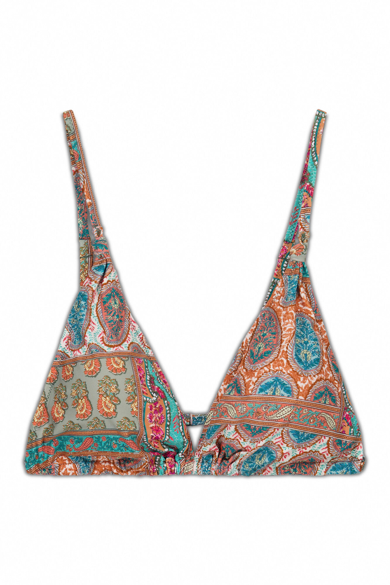 Cortefiel Top de biqu&iacute;ni triangular Laranja