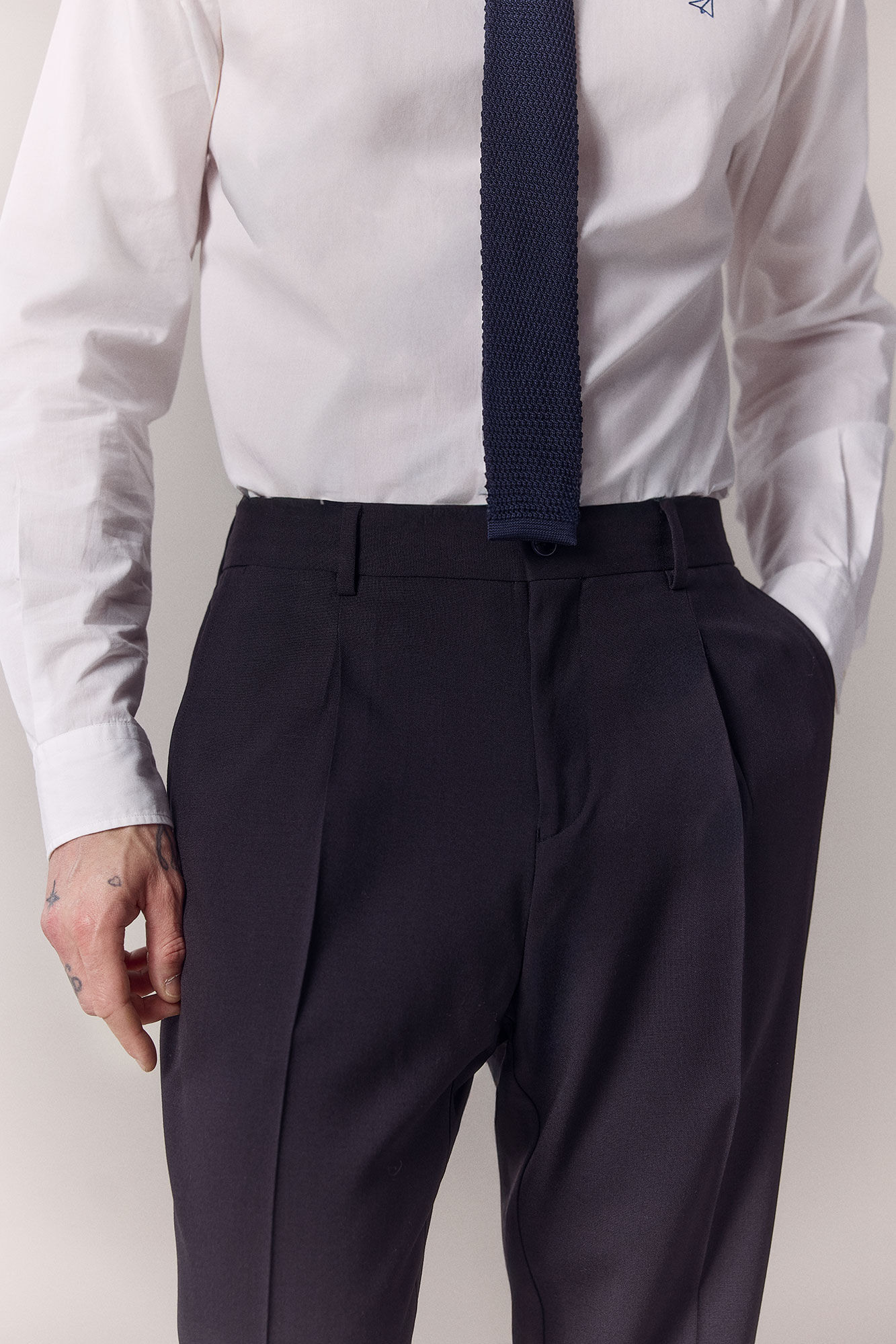 OOTO Cal&ccedil;a de fato aba em bico Azul