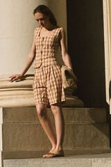 Cortefiel Gingham dress pants Multicolour